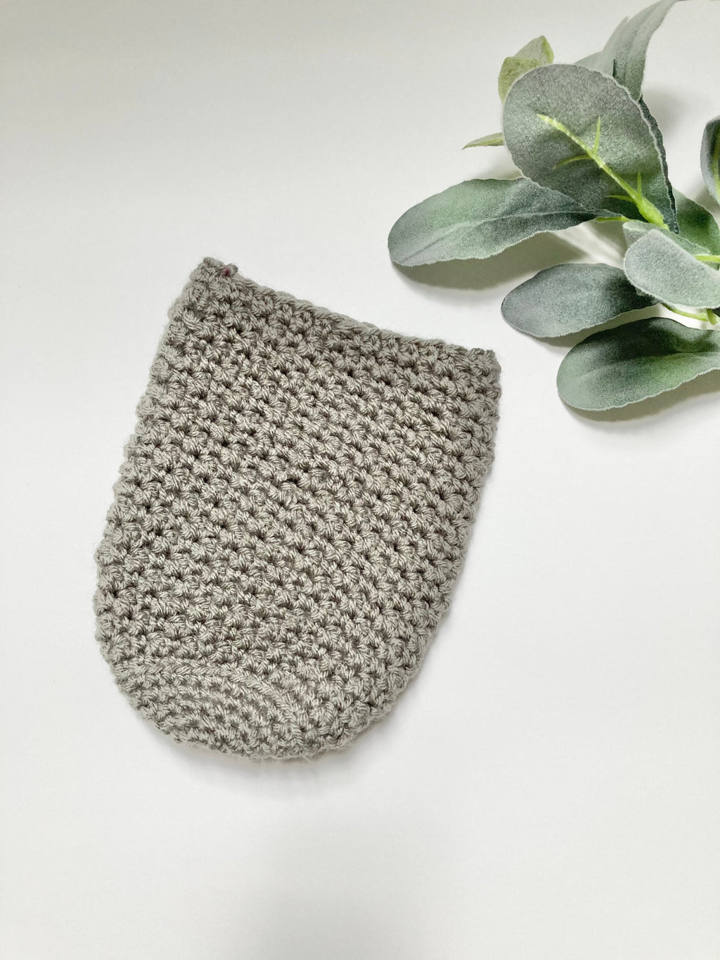 Gray Crochet Mason Jar Cozy: Boho Drink Sleeve