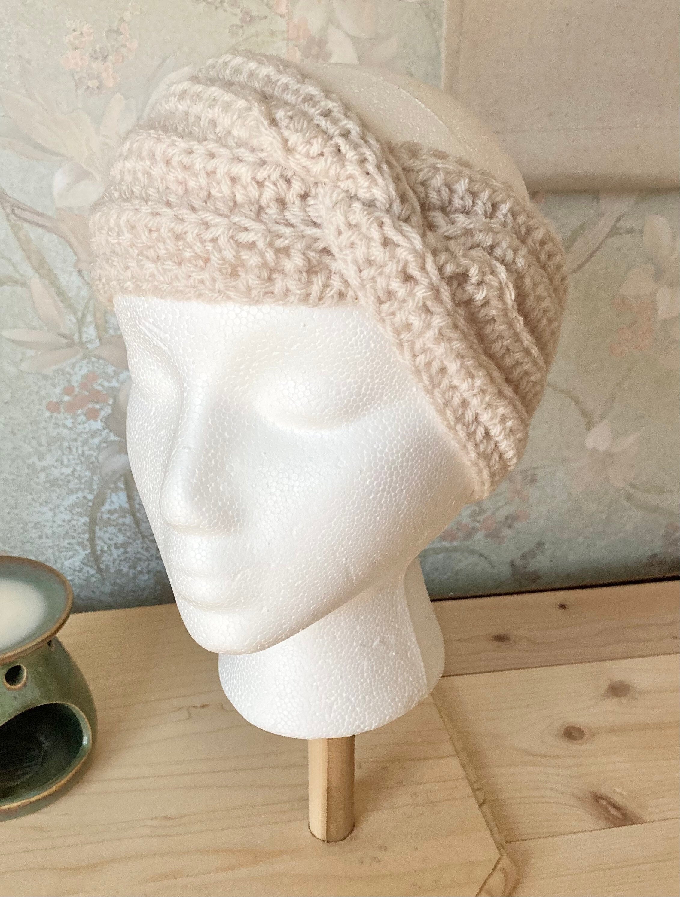 Linen Crochet Twisted Headband: Boho Ear Warmer