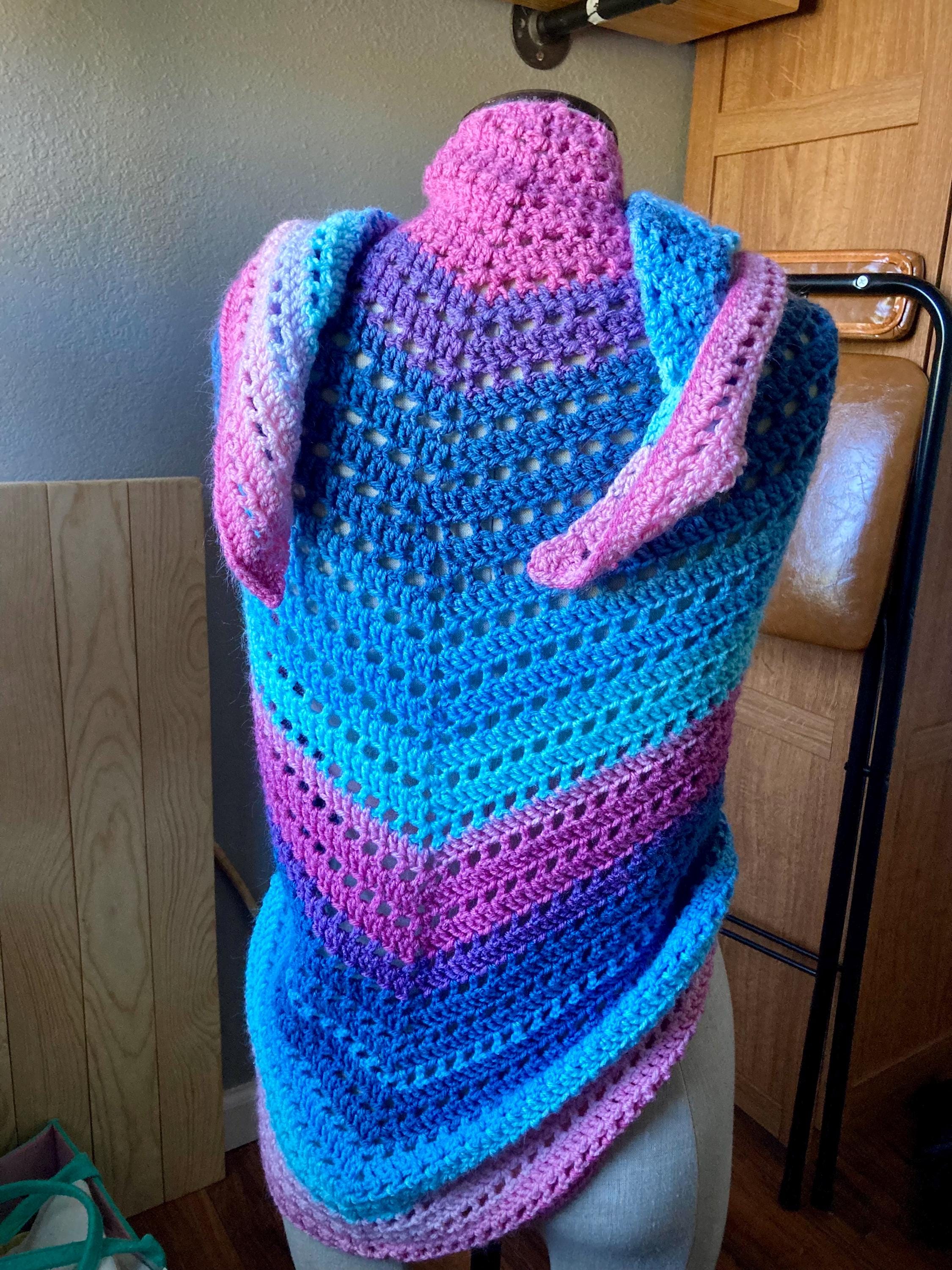 Mermaid Colorway Shawl: Winter Reading Wrap