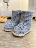 Crocheted Baby Booties: Warm Winter Baby Shoes