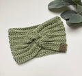 Sage Crochet Twisted Headband: Women's Boho Ear Warmer