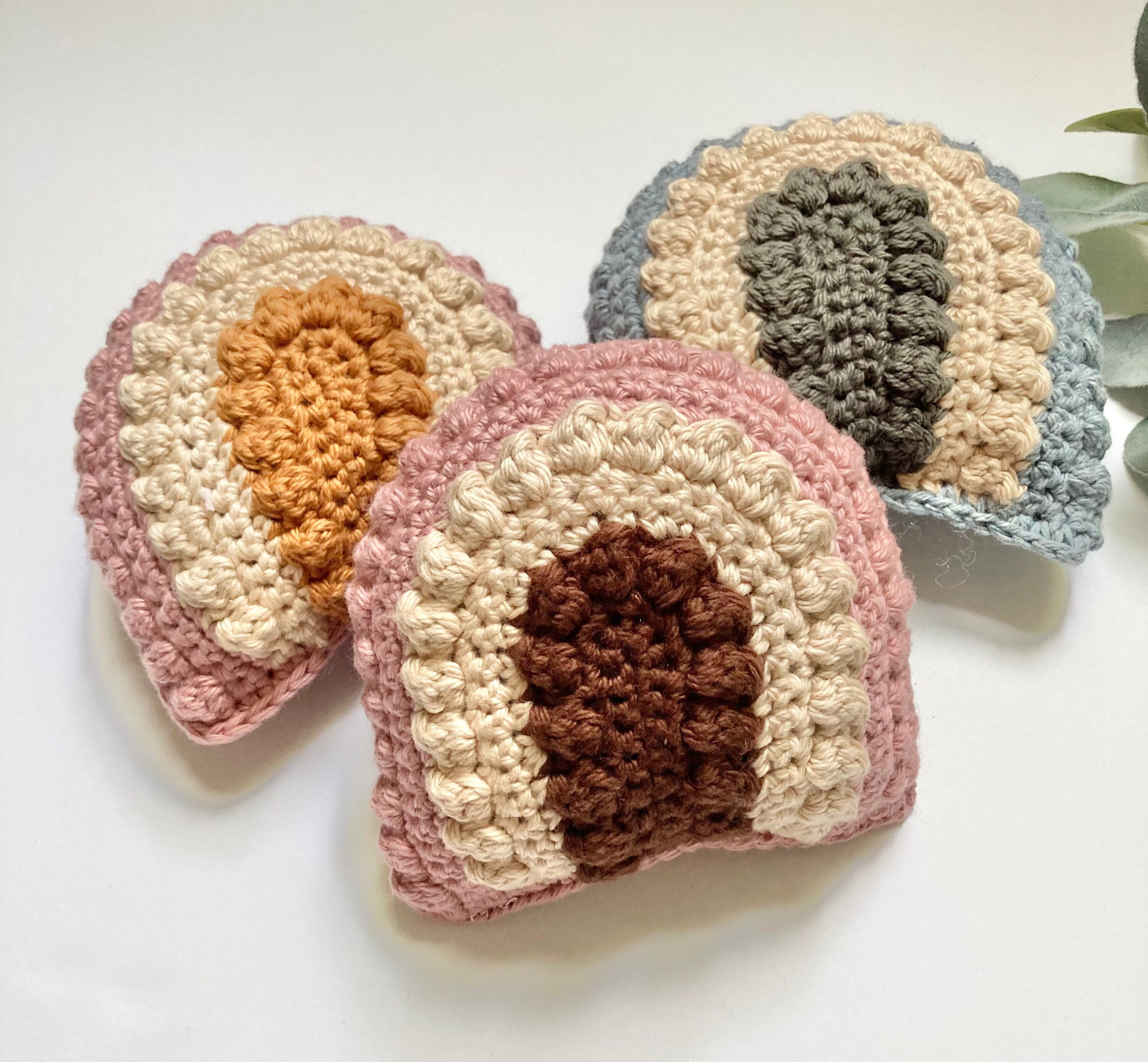 Crochet Rainbow Baby Rattle: Boho Nursery Toy, Expecting Mom Gift