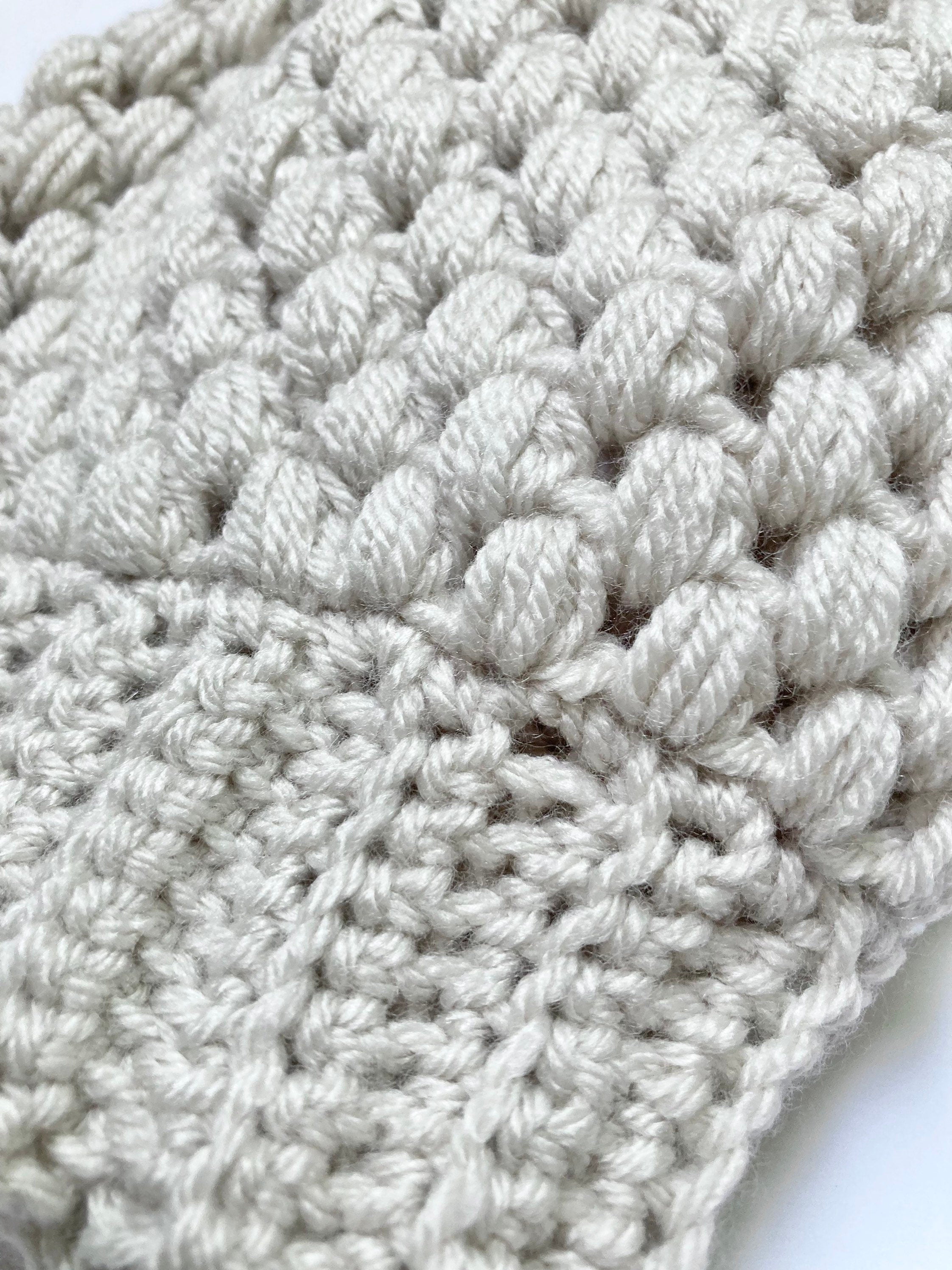 Crochet Messy Bun Beanie: Linen Ponytail Hat for Women