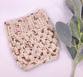 Beige Crochet Coffee Cup Cozy: Reusable Cotton Sleeve