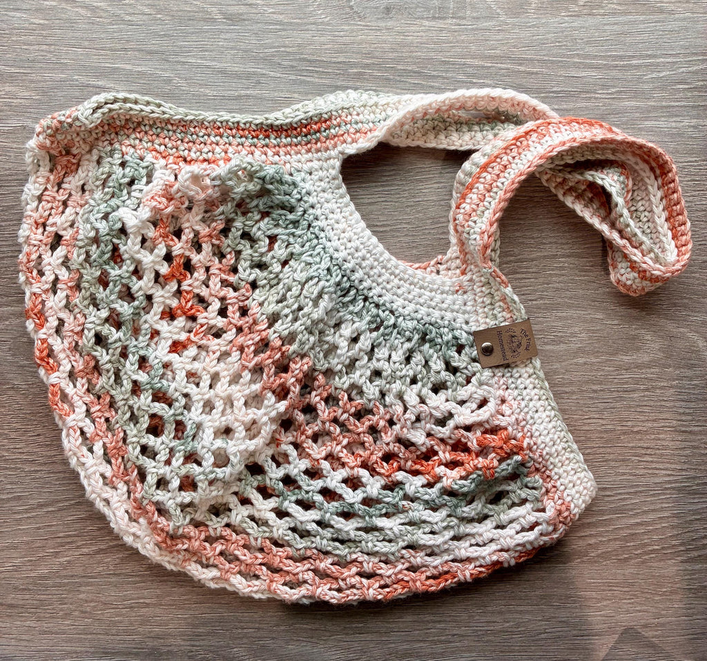 Market Bag, Crochet Market Tote, Mesh Market Bag, Small Crochet Purse, Crochet Shoulder Bag Purse