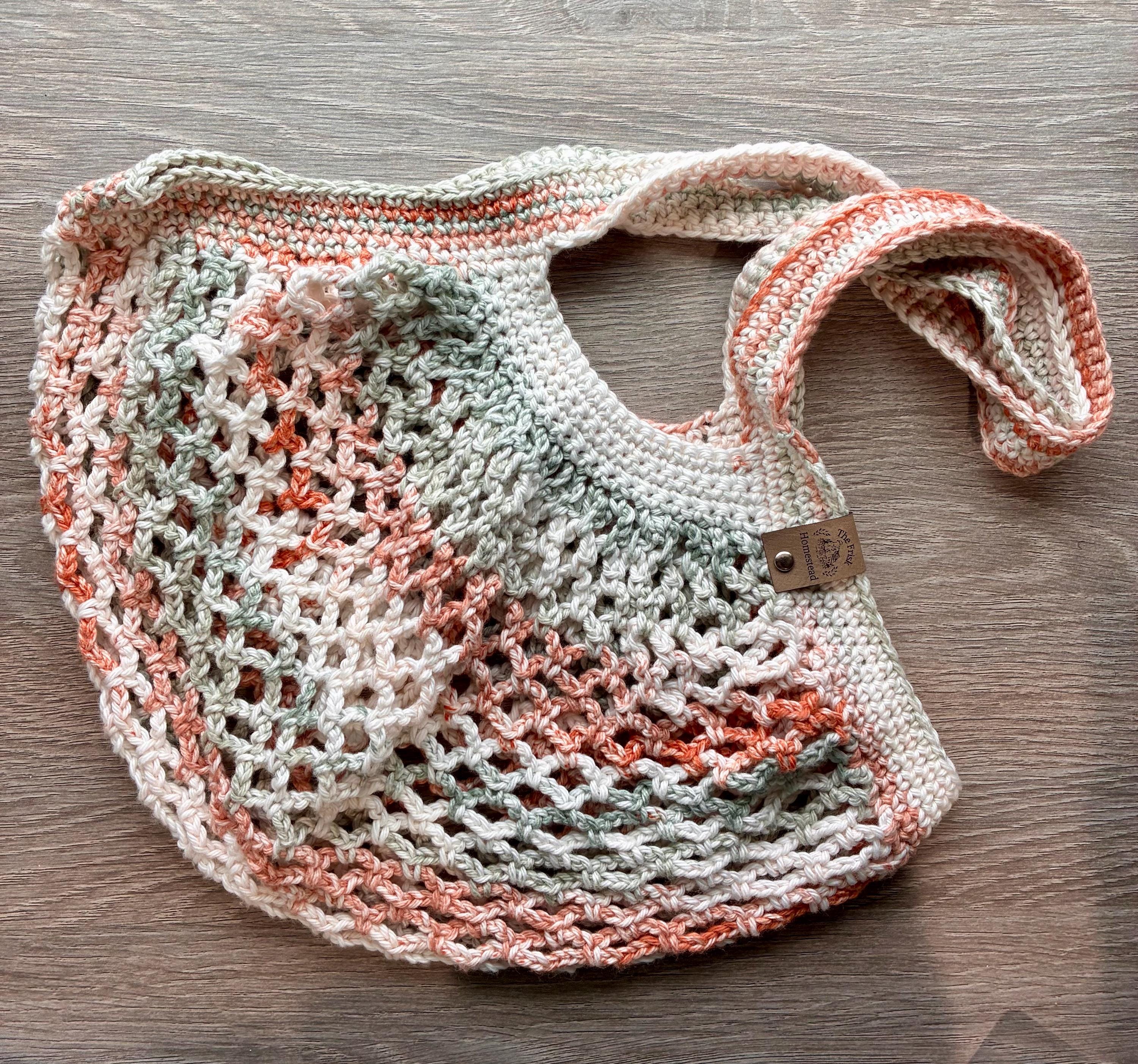 Market Bag, Crochet Market Tote, Mesh Market Bag, Small Crochet Purse, Crochet Shoulder Bag Purse