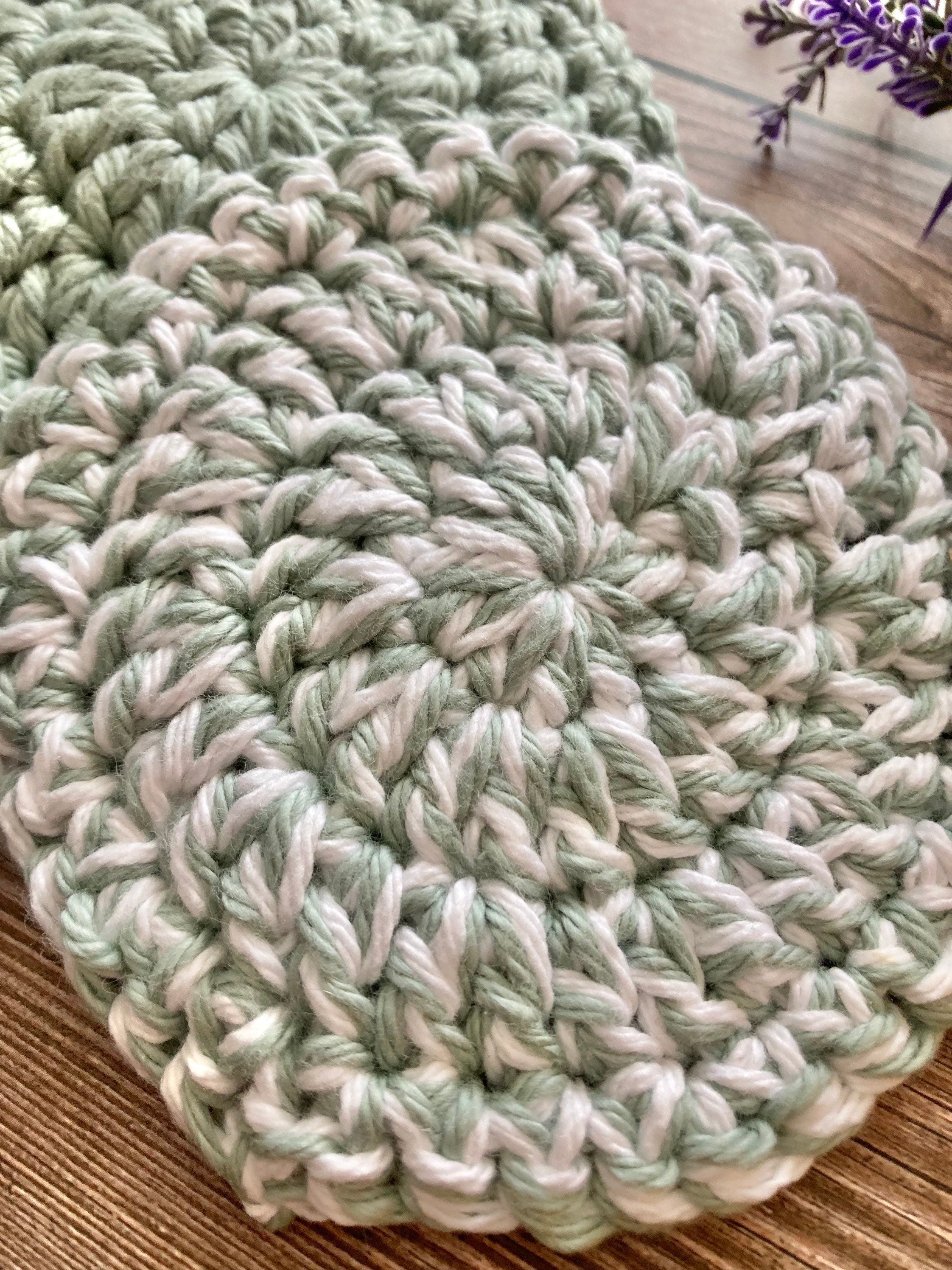 Crochet Face Scrubbies: Cotton Makeup Remover Pads, Eco Friendly Set