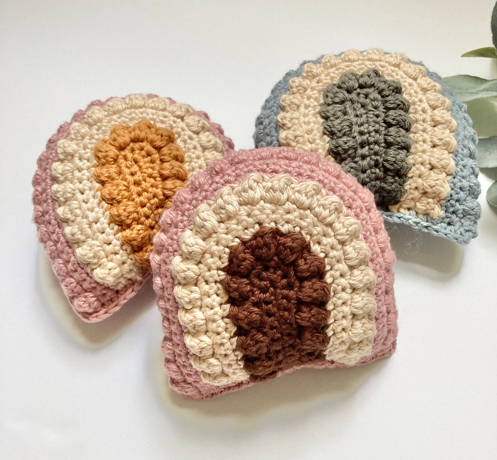 Crochet Baby Rattle: Rainbow Boho Nursery Gift
