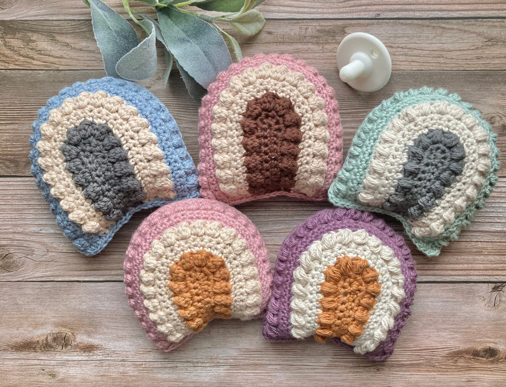 Crochet Baby Rattle: Rainbow Boho Nursery Gift