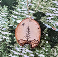 Woodburned Christmas Ornament / Woodburned Ornaments / Christmas Ornament / Farmhouse Christmas