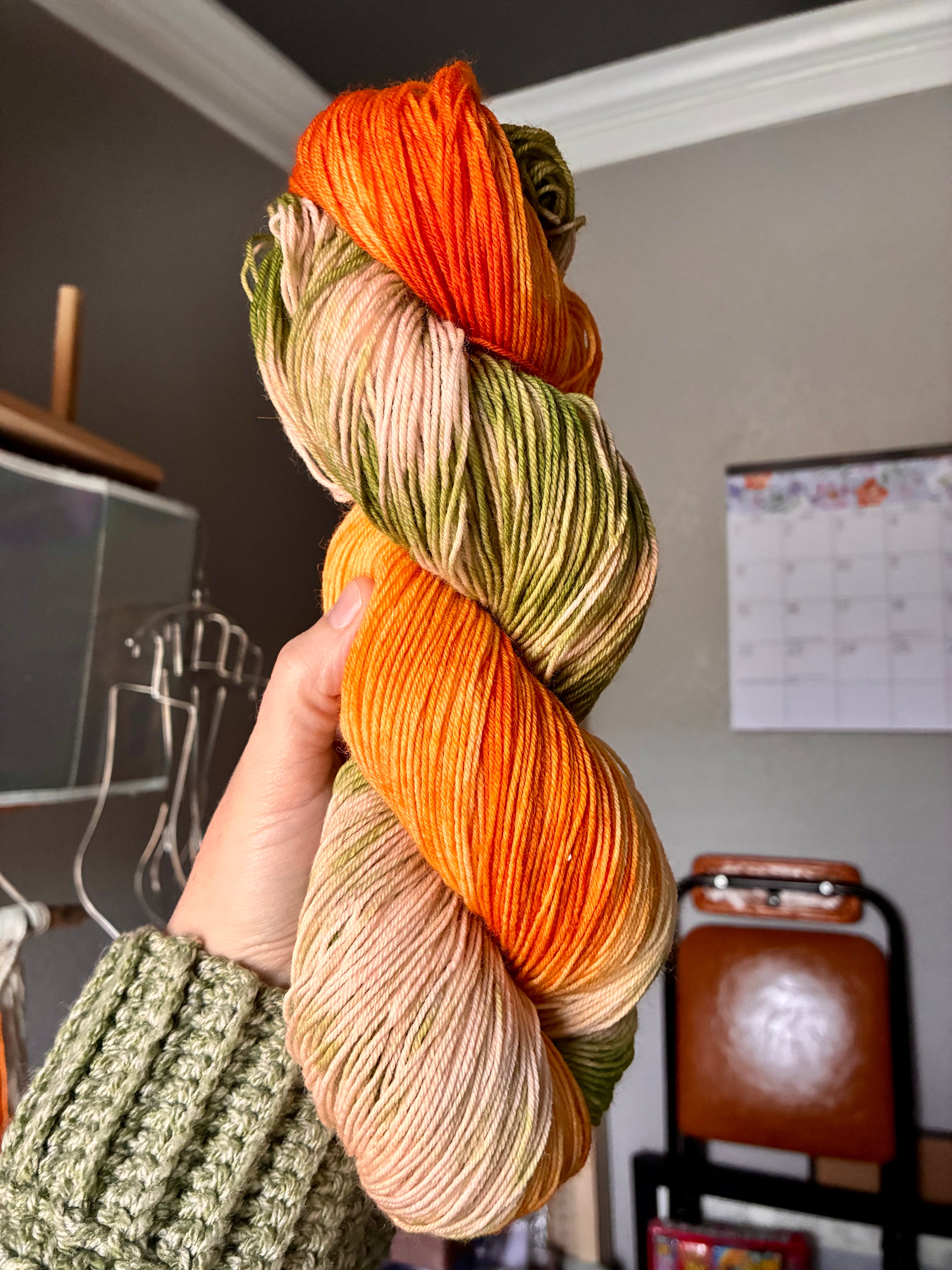 Poppy Fields, Hand-dyed Yarn