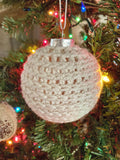 Handmade Christmas Ornament, Crocheted Christmas Ornaments, Christmas Ornament Gift, Handmade Ornament, Spiral Ball Ornament, Christmas Gift