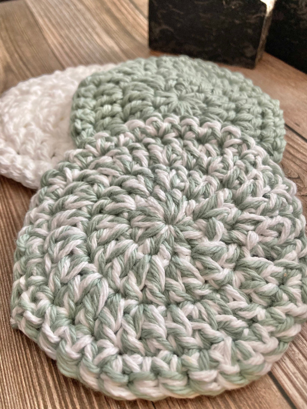 Crochet Face Scrubbies: Cotton Makeup Remover Pads, Eco Friendly Set