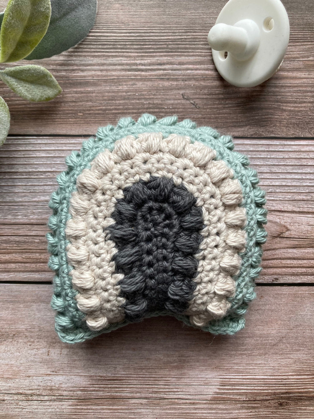 Crochet Rainbow Baby Rattle: Boho Nursery Toy, Expecting Mom Gift