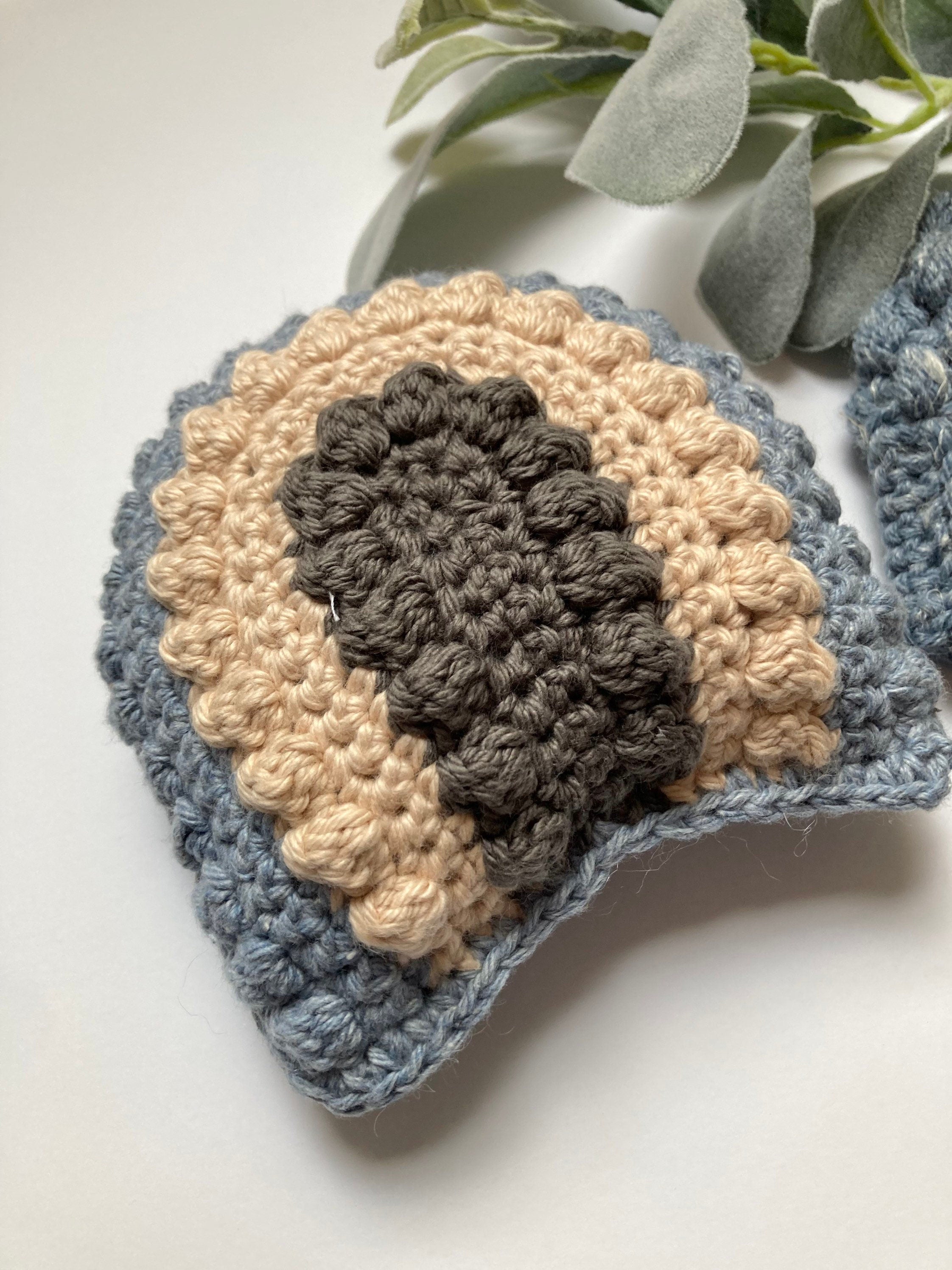 Personalized Crochet Baby Gift Set, Beanie and Rattle