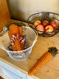 Crochet Carrot Decor: Farmhouse Spring Kitchen Decoration